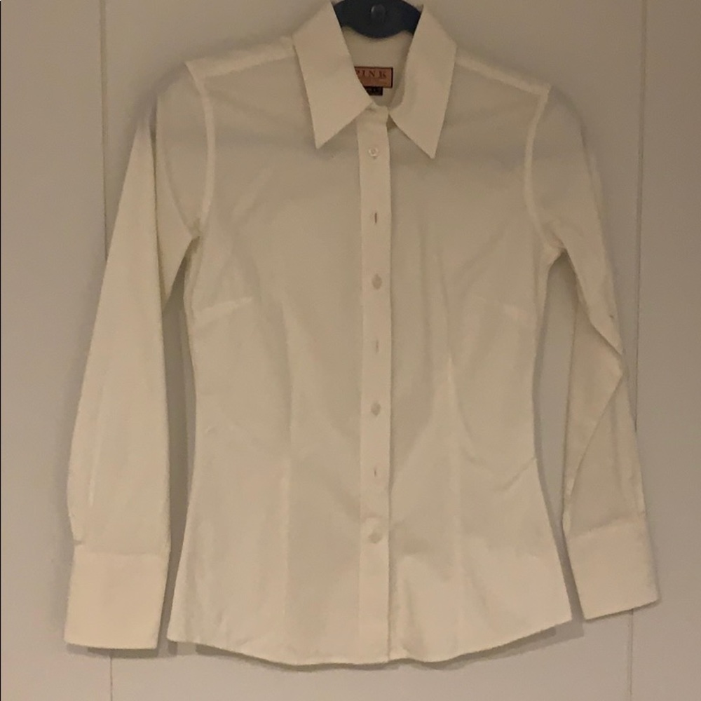 Thomas Pink White Dress Shirt